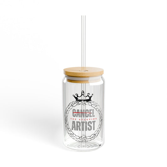 Cancel the Starving Artist Sipper Glass, 16oz