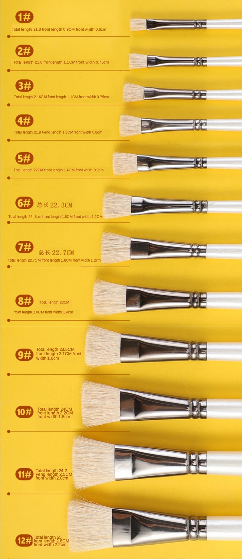 Flat Brush Set