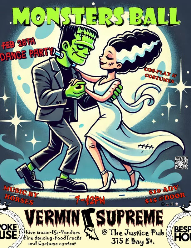 Valentines and Frankensteins Monster’s Ball at Bespoke House